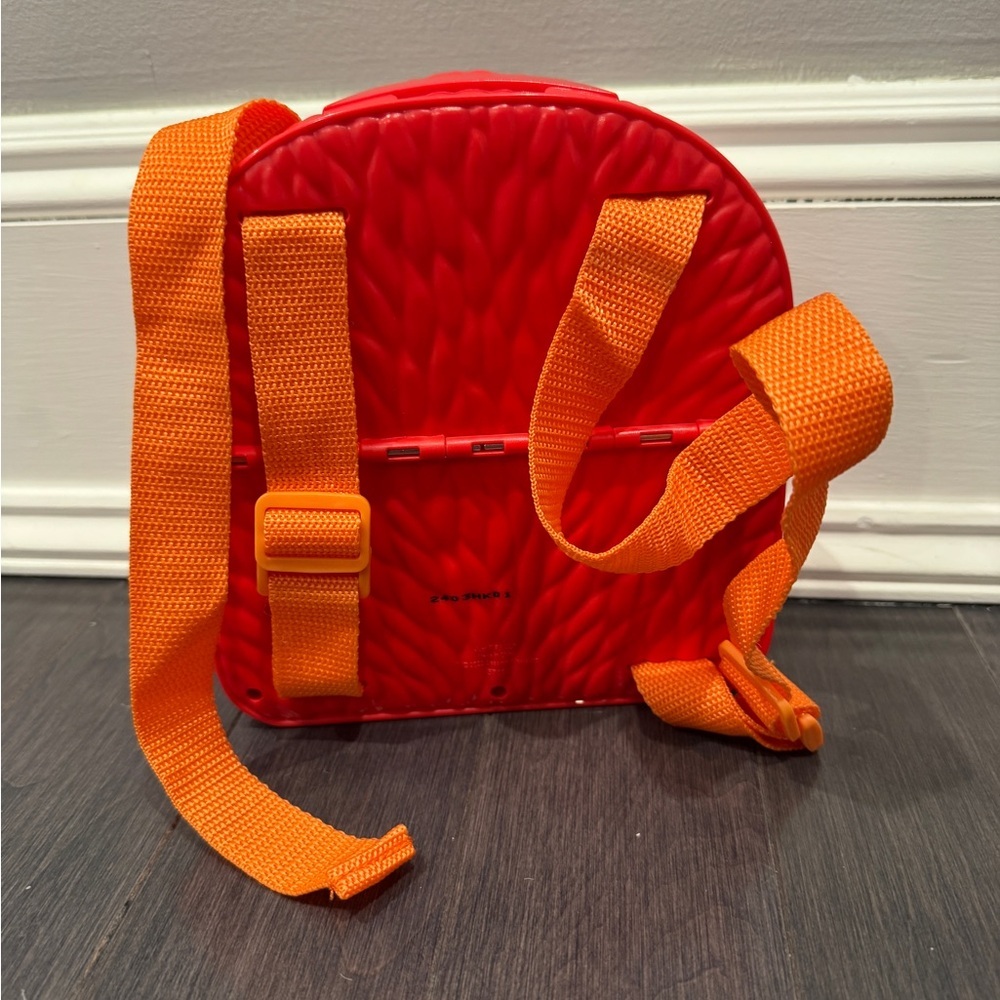 Sesame Street Elmo Red and Orange Hard Plastic Just Play Backpack Toddler Baby - Picture 5 of 7